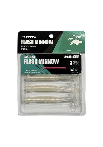 Caretta Flash Minnow 8cm 3.5gr 3 Adet Silikon Yem Pink Spirit