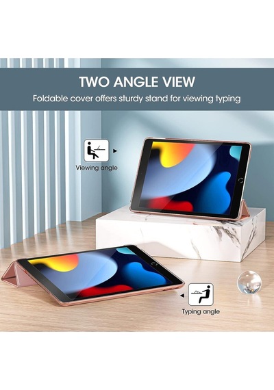 Apple Uyumlu iPad, 8. Ve 9. Nesil 2020 /2021 10.2" Tablet Flip Smart Standlı Akıllı Kılıf Smart Cover