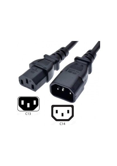Pc Power Dişi Erkek Uzatma Kablosu 3x0.75 Güç Uzatma Kablosu 2m