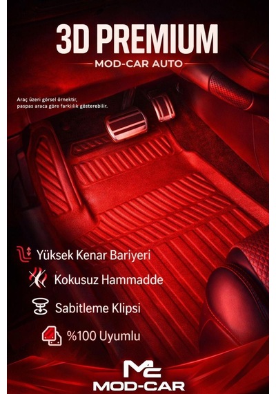 Fiat Egea Sedan 2015+ Universal Havuzlu Paspas Takımı A+