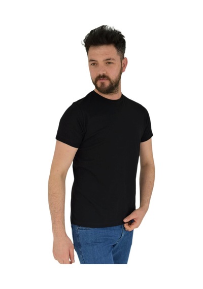 Erkek Sıfır Yaka Tişört Penye Bgl-st02799 001