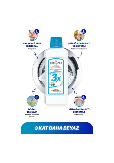 Ultra Konsantre Çamaşır Beyazlatıcı 3x 2 Li Set Diğer