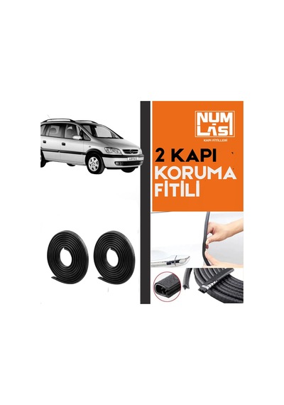 Opel Zafira A 1999-2005 İki Kapı Koruma Fitili Siyah Renk Numlas-a Kalite-nm2645