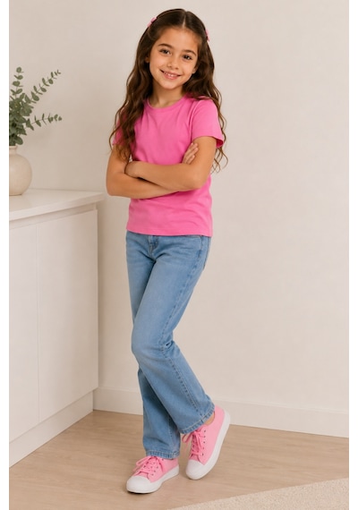 Kiagu Pembe Kısa Kol Basic T-shirt- Terletmeyen Esnek Kumaş Pamuklu Mevsimlik Pembe Kısakol Kız Çocuk Tsort Pembe Kiagu Pembe Kısa Kol Basic T-shirt- Terletmeyen Esnek Kumaş Pamuklu Mevsimlik Pembe Kısakol Kız Çocuk Tsort Pembe