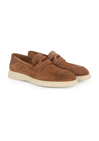 Libero Erkek Loafer Ayakkabı Hakiki Süet Deri Mokasen Penny Bantlı Slip-on Hafif Bej Eva Taban L6020 Açık Taba Libero Erkek Loafer Ayakkabı Hakiki Süet Deri Mokasen Penny Bantlı Slip-on Hafif Bej Eva Taban L6020 Açık Taba