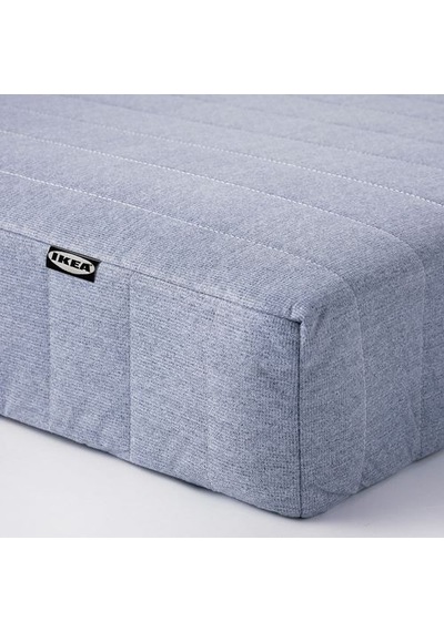 Ikea Vadsö Tek Kişilik Yatak, Açık Mavi, 90x200 Cm