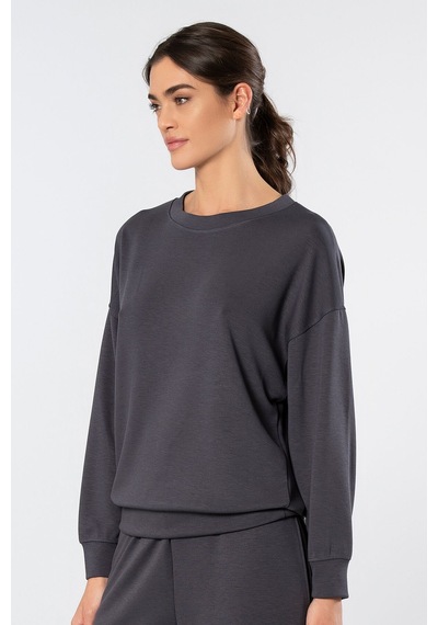 Türen Kadin Bisiklet Yaka Sweatshirt 3613/antrasit Antrasit
