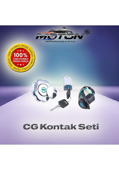 Cg Serisi Motosikletler İçin Premium 3'lü Kontak Ve Kilit Seti