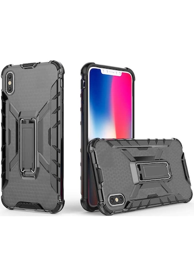 Apple Uyumlu iPhone Xs Max 6.5 Kılıf Zore Klik Silikon Kırmızı