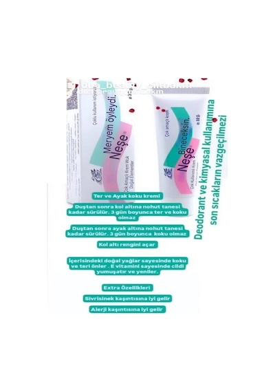 Yüz, Vucut, Koltuk Altı, Bikini Bölgesi, Byazlatıcı, Leke Ter Koku Önleyici Bayanlara Özel