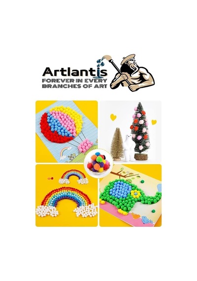 Ponpon 20 Mm 70 Li 1 Paket Karışık Renk Pon Pon 20 Mm Pompom 2 Cm Elişi Etkinliği Anasınıfı Kreş Okul Öncesi