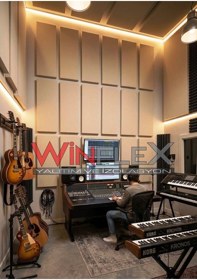 Akustik Kumaş Kaplı Panel-60x240cm Krem