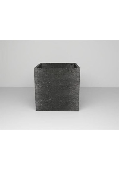 Nuano Consept Kübik Serisi Köşeli Saksı Siyah 60x60