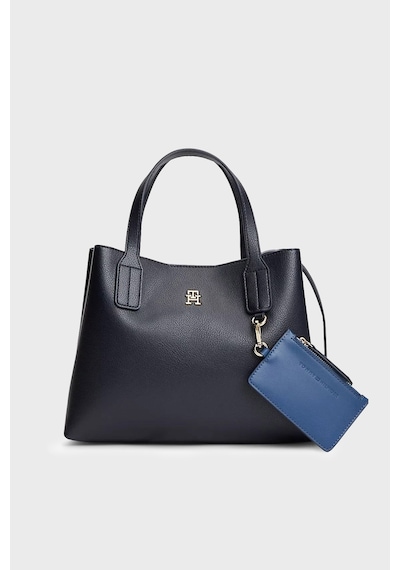 Tommy Hilfiger Logolu Çıkarılabilir Askılı Çanta Kadın Çanta Aw0aw18722 Dw6 Lacivert