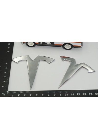 Dk Tuning Tesla Model Y Logo Krom Metal Rozet Amblem Arma Seti Bagaj Arma
