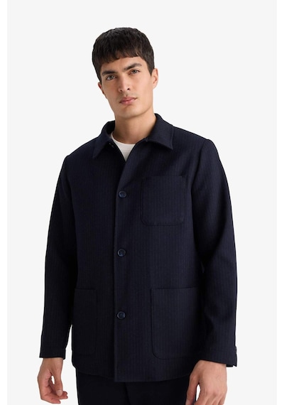 Defacto Relax Fit Pamuk Astarlı Twill Blazer Ceket G5899ax25wnnv86 Lacivert-nv86