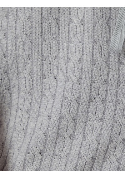 Koton Örme Jogger Pijama Altı Beli Lastikli Bağlamalı Rahat Kalıp Antrasit 5wlk40124mk Antrasit