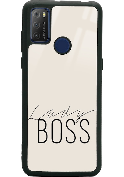 Tcl 20e Lady Boss Tasarımlı Glossy Telefon Kılıfı Çok Renkli