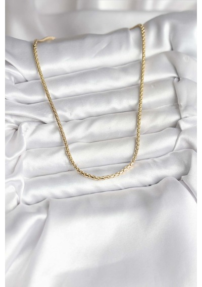 14k Gold Renk Kaplama Zincir Model Cm Kadın Kolye Altın - Beyaz 85257039