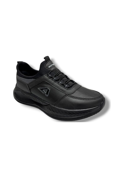Acropol 137-26 Cilt Deri Slip On Anatomik Sneaker 36-40 Siyah