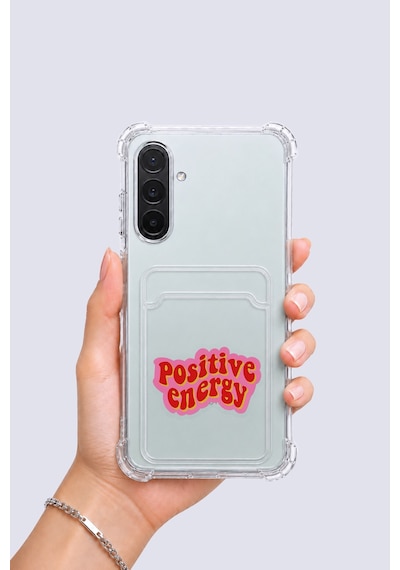 Samsung Galaxy Uyumlu A56 Kartlıklı Pozitif Enerji Desenli Kılıf