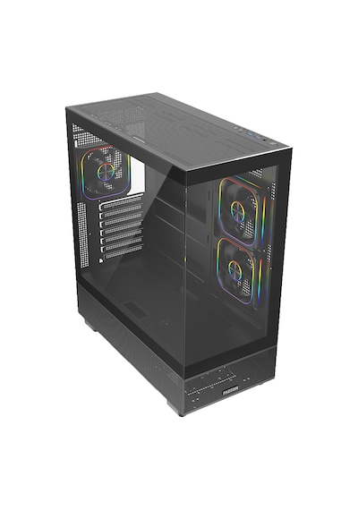 Fazeon F17 750w 80+ Bronze Tempered Glass Mesh 3x Argb Fanli Usb 3.0 Siyah Atx Bilgisayar Kasasi