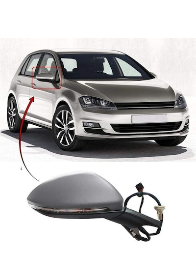 Vw Golf 7 2013-2016 Elektirkli Yukarı Katlanır Ayna