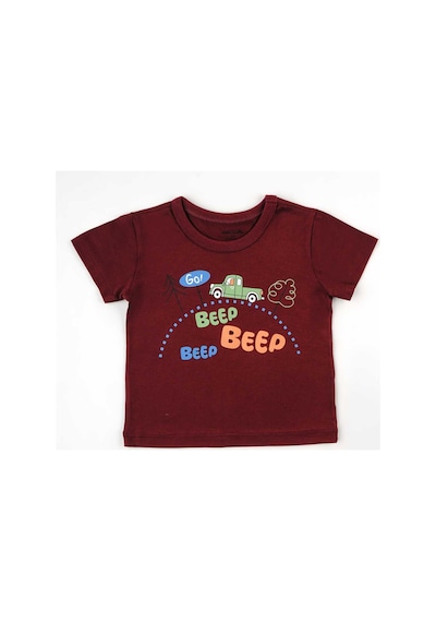 Fuar Baby Erkek Çocuk %100 Pamuklu Bisiklet Yaka Kısa Kollu Tişört 2-6 Yaş Kırmızı Araba Desenli Fuar Baby Erkek Çocuk %100 Pamuklu Bisiklet Yaka Kısa Kollu Tişört 2-6 Yaş Kırmızı Araba Desenli
