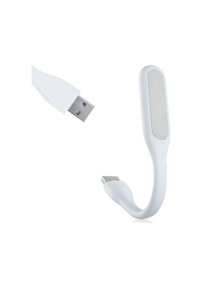 Usb Led Lamba 15cm Beyaz Renk Işık Portatif Taşınabilir Gece Lambası Masa Aydınlatma Kamp Pc