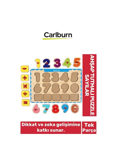 Özel Üretim Eğitici Öğretici Zeka Geliştirici Çocuk Ebeveyn Sayılar Ahşap Tutmalı Puzzle