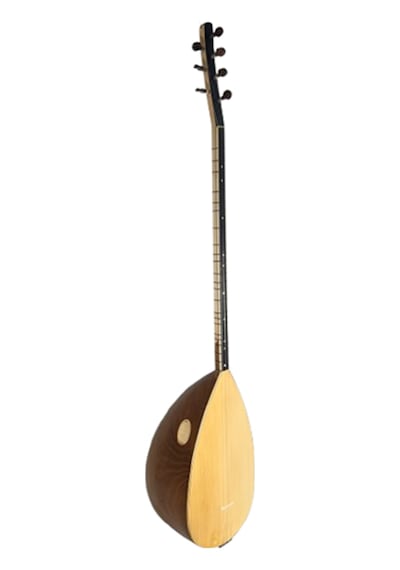 Piarro Profesyonel Uzun Sap El Oyması Dut Ağacı Bağlama 43 Tekne Mat Cila