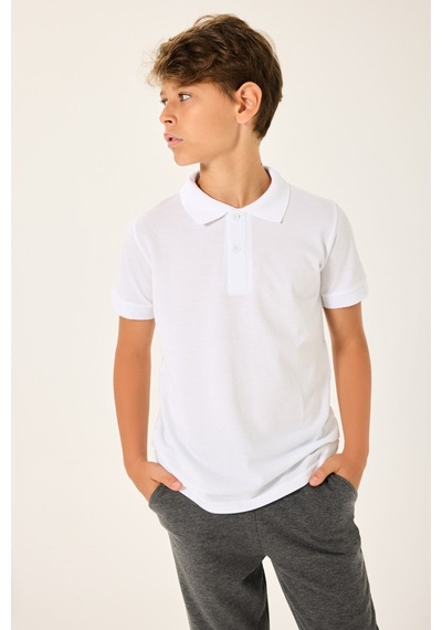 Rolypoly Erkek Çocuk Beyaz T-shirt 5274-49297 Beyaz