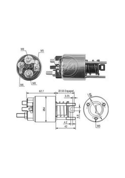 Zm 12v Marş Otomatiği Marellı Tipi Çift Çıkış M5/m6 Bmw N11.18876