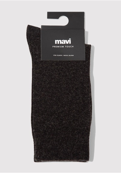 Mavi - Yün Karışımlı Siyah Soket Çorap 0912199-900 Siyah