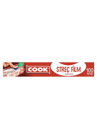 Cook Streç Film 100 M Kayar Bıçak Hediyeli - 3 Adet Tarı