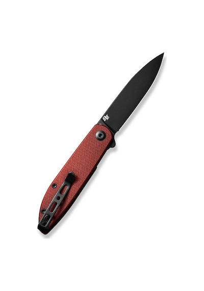 Sencut Bocll Iı Flipper Knife Burgundy Black Blade G10 Handle Kamp Çakı Bordo