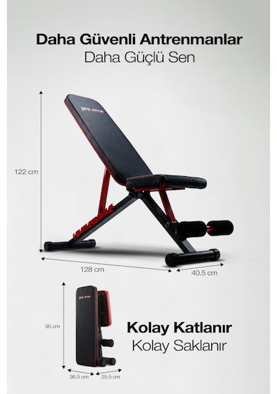 Proforce Versal - Ayarlanabilir Bench Sehpa - Katlanabilir Bench Sehpası