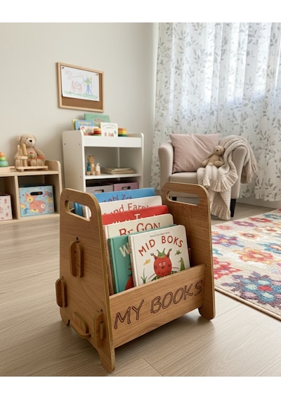 Montessori Ahşap Çocuk Kitaplığı Kahverengi Eğitici Ve Dekoratif Tasarım - Kitaplık Kahverengi Montessori Ahşap Çocuk Kitaplığı Kahverengi Eğitici Ve Dekoratif Tasarım - Kitaplık Kahverengi