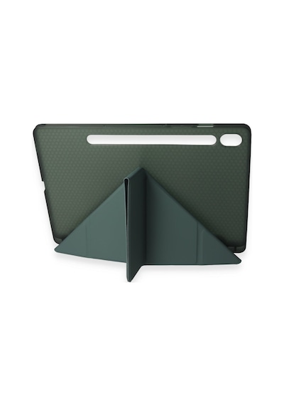 Galaxy Uyumlu Tab A9 Plus Kılıf Kalemlikli Mars Tablet Kılıfı - Koyu Yeşil Diğer