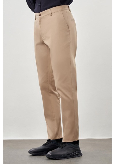İmza Koyu Bej Düz Armürlü Pamuklu Yan Cep Comfort Fit Casual Pantolon 1003245169 KOYU BEJ İmza Koyu Bej Düz Armürlü Pamuklu Yan Cep Comfort Fit Casual Pantolon 1003245169 KOYU BEJ