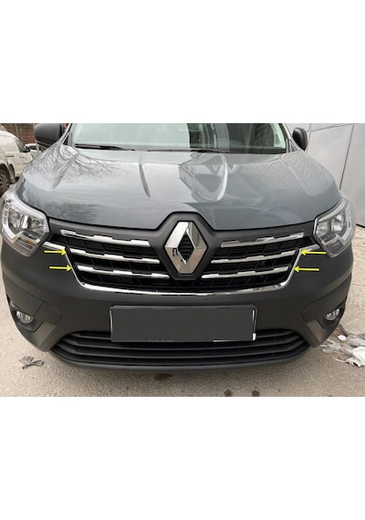 Renault Express Krom Ön Panjur 4 Parça 2021 Üzeri Paslanmaz Çelik