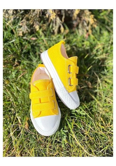 Nese Shoes Keten Kız Çocuk Spor Ayakkabısı Sneaker Sarı