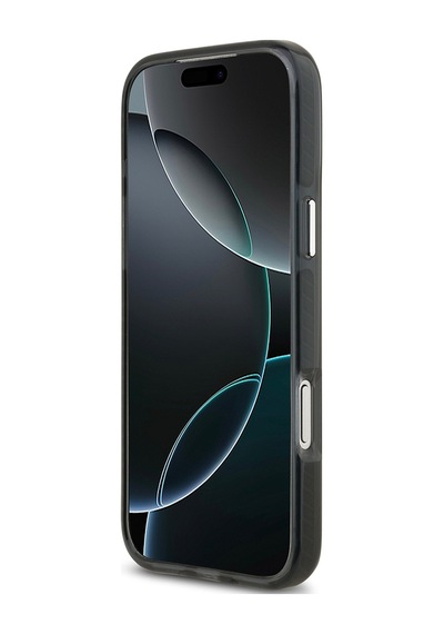 Apple Uyumlu iPhone 17 Pro Max Kılıf Lacoste Lisanslı M-safeli İkonik Timsah Logolu Buzlu Kapak Gri Gri