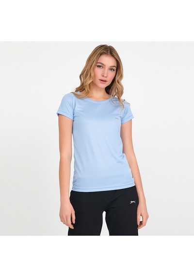 Slazenger RELAX IN Kadın Slim Fit Açık Mavi Tişört