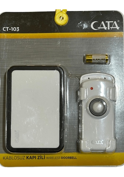 Cata Ct-103 Kablosuz Kapı Zili Siyah Kenarlı 4 Adet