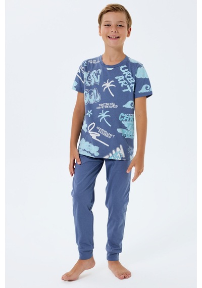 Rolypoly Erkek Çocuk Lacivert Pijama Takım Rp3746-c-v2