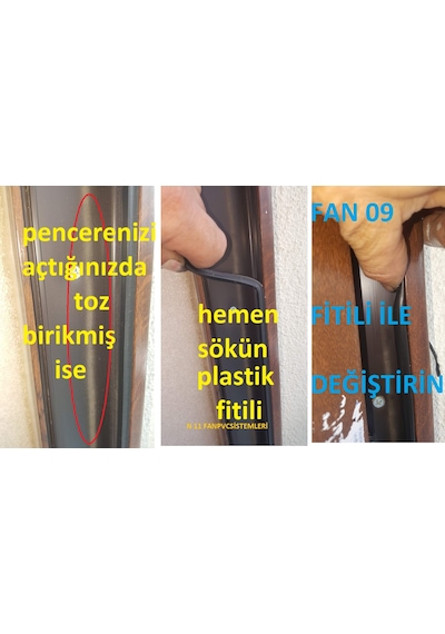 Fan 09 Siyah Egepen Winsa Pakpen Contası Epdm Kauçuk Fitil 20