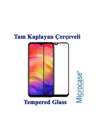 Xiaomi Redmi Note 7 Brushed Kilif + Tam Kaplayan Çerçeveli Cam 350706203