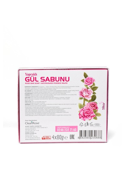 Clean Rose Yapraklı Gül Sabunu 4 x 80 G