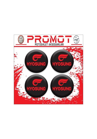 Hyosung Uyumlu Damla Sticker 4cm-4 Adet 03 Diğer